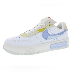 Nike Air Force 1 Fontanka White, yellow and Light Blue Sneakers
